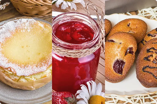 北海道産の素材を贅沢に使用したスイーツの写真