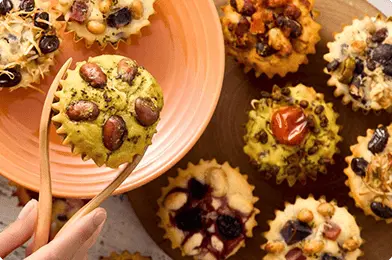 北海道産の豆を使った冷凍豆マフィン10種類を詰め合わせたセット